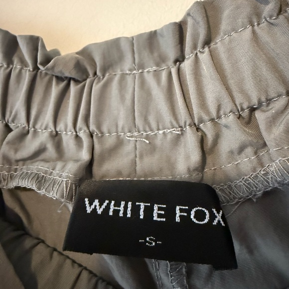 White Fox Nylon Gray Joggers - Picture 3 of 4